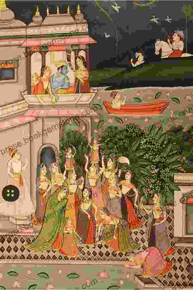 A Detailed Indian Miniature Painting Depicting A Traditional Scene. Creative Beaded Jewelry: 33 Exquisite Designs Inspired By The Arts Of China Japan India And Tibet