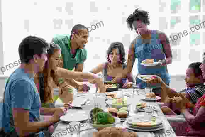 A Family Gathered Around A Table, Sharing Food And Laughter My American Dream: A Life Of Love Family And Food