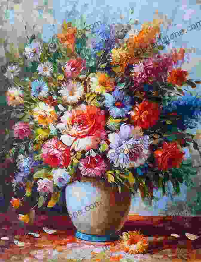 A Painting Of A Bouquet Of Colorful Flowers In A Vase A Beginner S Guide To Chinese Brush Painting: 35 Painting Activities From Calligraphy To Animals To Landscapes