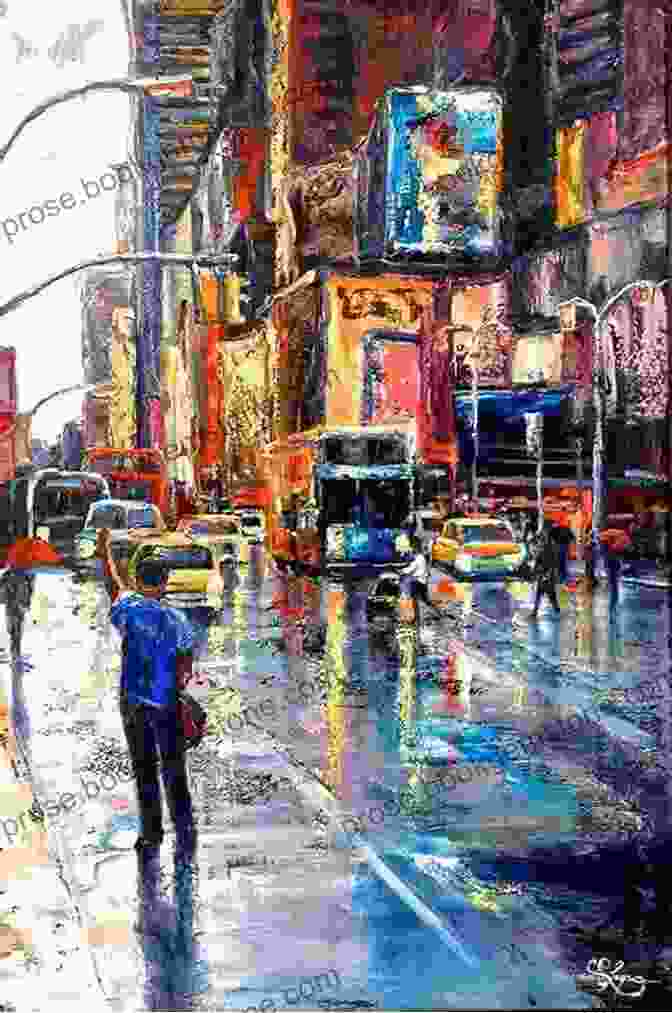 A Painting Of A Bustling City Street With Towering Buildings And Colorful Lights A Beginner S Guide To Chinese Brush Painting: 35 Painting Activities From Calligraphy To Animals To Landscapes