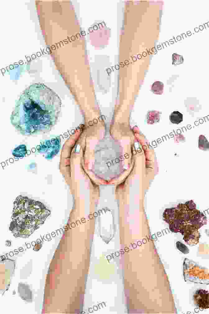 A Person Holding Crystals In Their Hands, Casting Them On A Table And Interpreting The Patterns For Faerie Guidance The Ancient Art Of Faery Magick