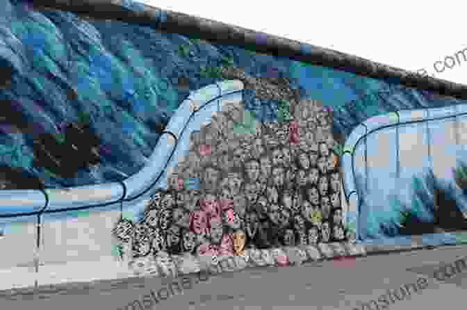 A Section Of The East Side Gallery With A Mural Depicting The Berlin Wall And Shadows Of Ghostly Figures The Ghosts Of Berlin: Confronting German History In The Urban Landscape