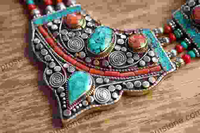 A Set Of Unique Tibetan Silver Jewelry With Turquoise And Coral Accents. Creative Beaded Jewelry: 33 Exquisite Designs Inspired By The Arts Of China Japan India And Tibet