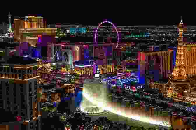 A Vibrant And Lively Cityscape Of Las Vegas With Its Iconic Hotels And Casinos Illuminated Against The Night Sky. Greetings From Las Vegas Peter Moruzzi