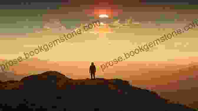 BUD Standing On A Hilltop, Gazing At A Vibrant Sunset Over The Horizon Grow Up (One Up 2)