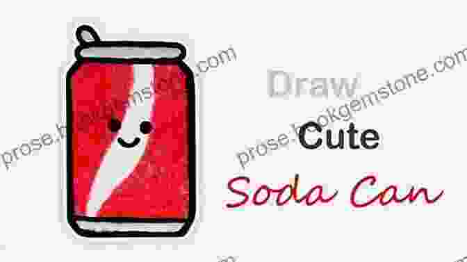 Cute Drawing Of A Blushing Soda Can. 101 Cute Foods With 101 Different Expressions (How To Draw)