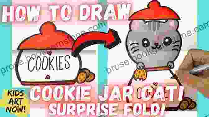 Cute Drawing Of A Surprised Cookie. 101 Cute Foods With 101 Different Expressions (How To Draw)