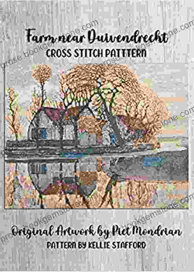 Farm Near Duivendrecht Cross Stitch Pattern Farm Near Duivendrecht Cross Stitch Pattern: Original Artwork By Piet Mondrian