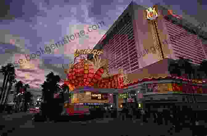 The Flamingo Hotel And Casino, Its Iconic Neon Sign Casting An Eerie Glow Over The Surrounding Area, With A Ghostly Figure Standing In The Foreground Haunted Las Vegas (Haunted America)