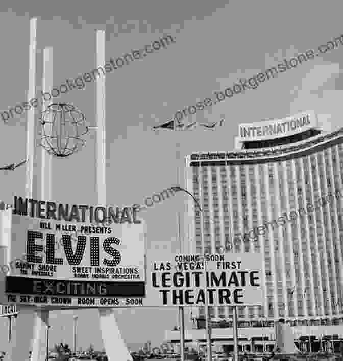 The Las Vegas Hilton, Its Iconic Sign Illuminated Against The Night Sky, With A Ghostly Figure Of Elvis Presley Standing In The Foreground Haunted Las Vegas (Haunted America)